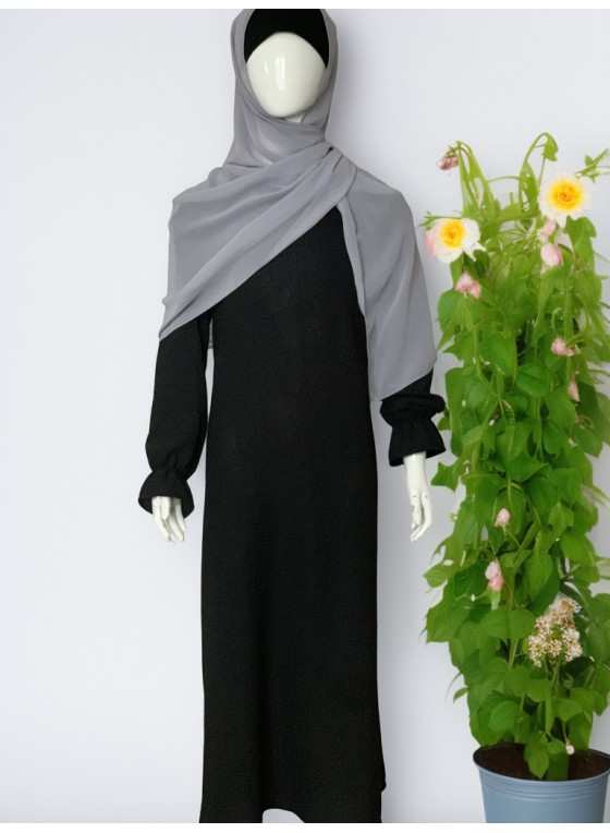 abaya robe noire fille