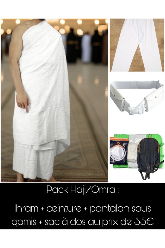 Pack Ihram tout compris pour le Hajj et Omra