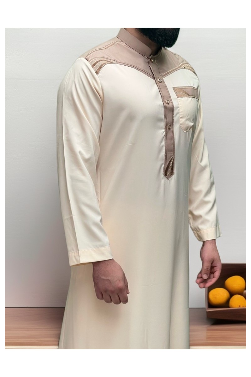 qamis pakistanais long avec pantalon