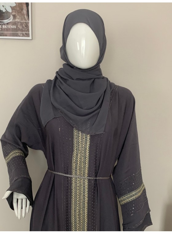Abaya élégante plissée