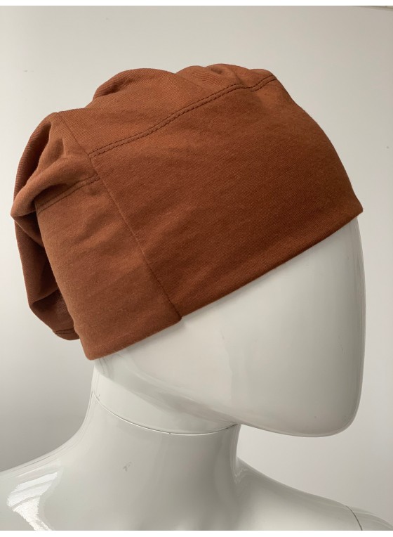 bonnet hijab marron
